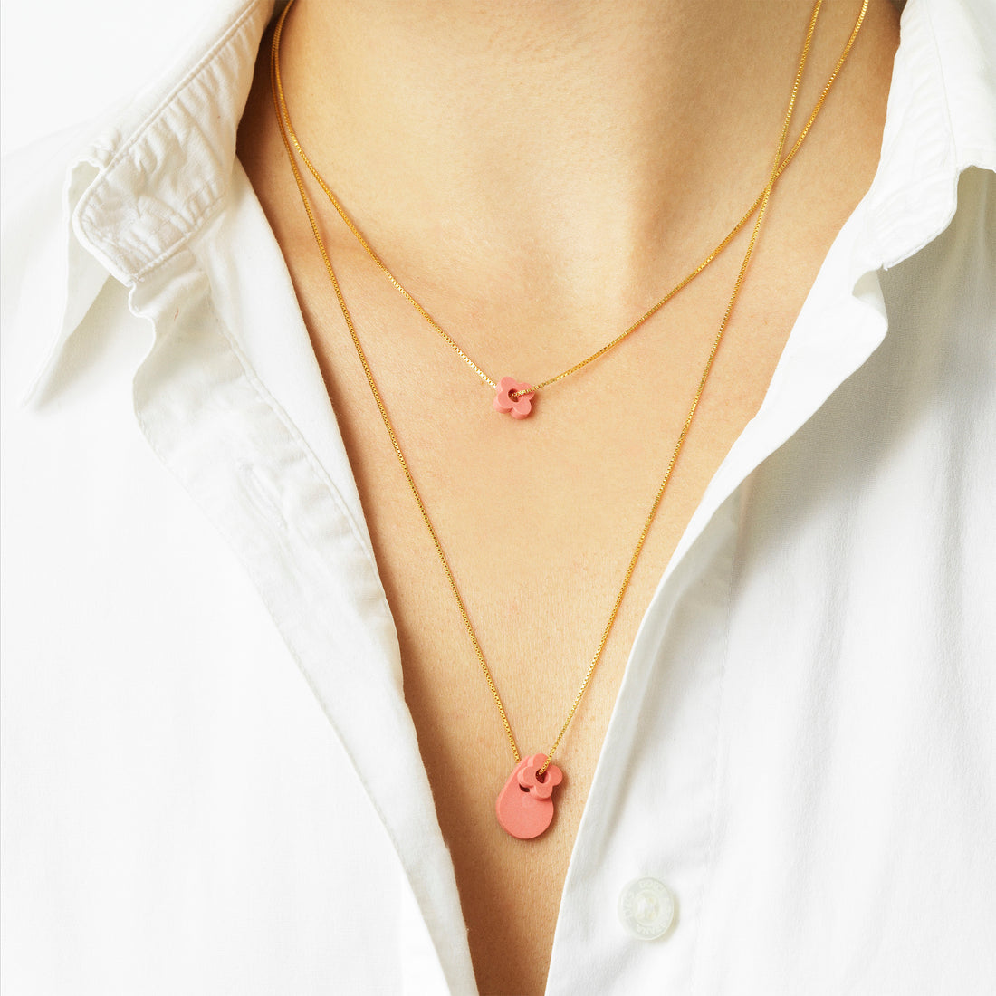 AURA necklace · CORAL