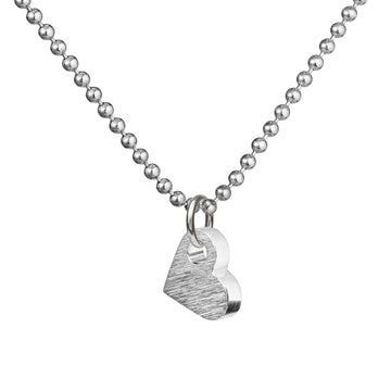 SIGN heart necklace · SILVER