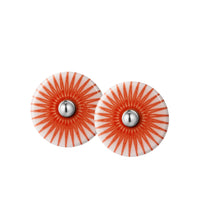 SPLASH studs · CORAL RED