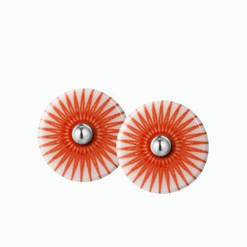 SPLASH studs · CORAL RED